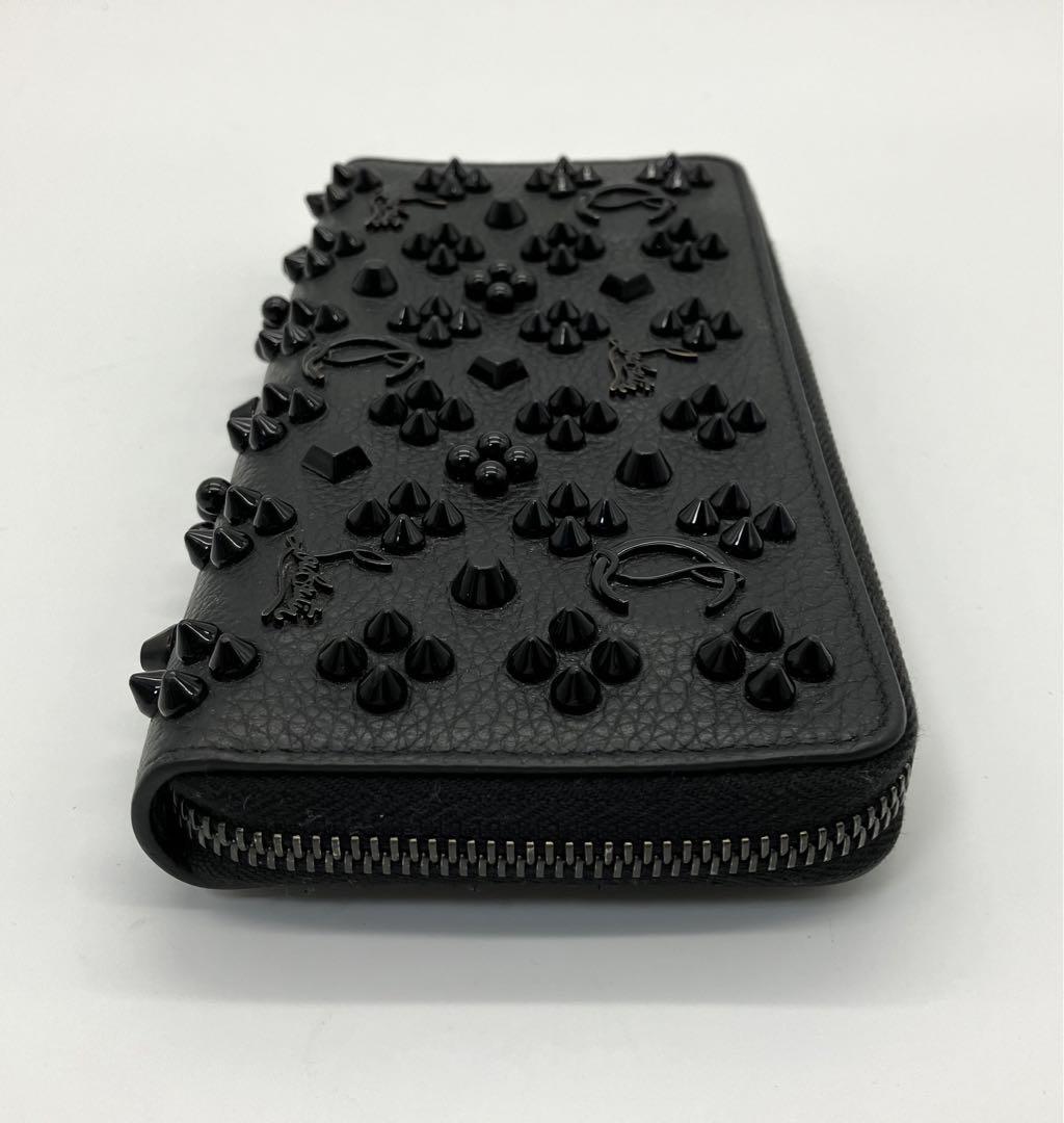 ⭐️ 美品 ルブタン パネトーネ ラウンドファスナー 長財布 ブラック 鑑定済