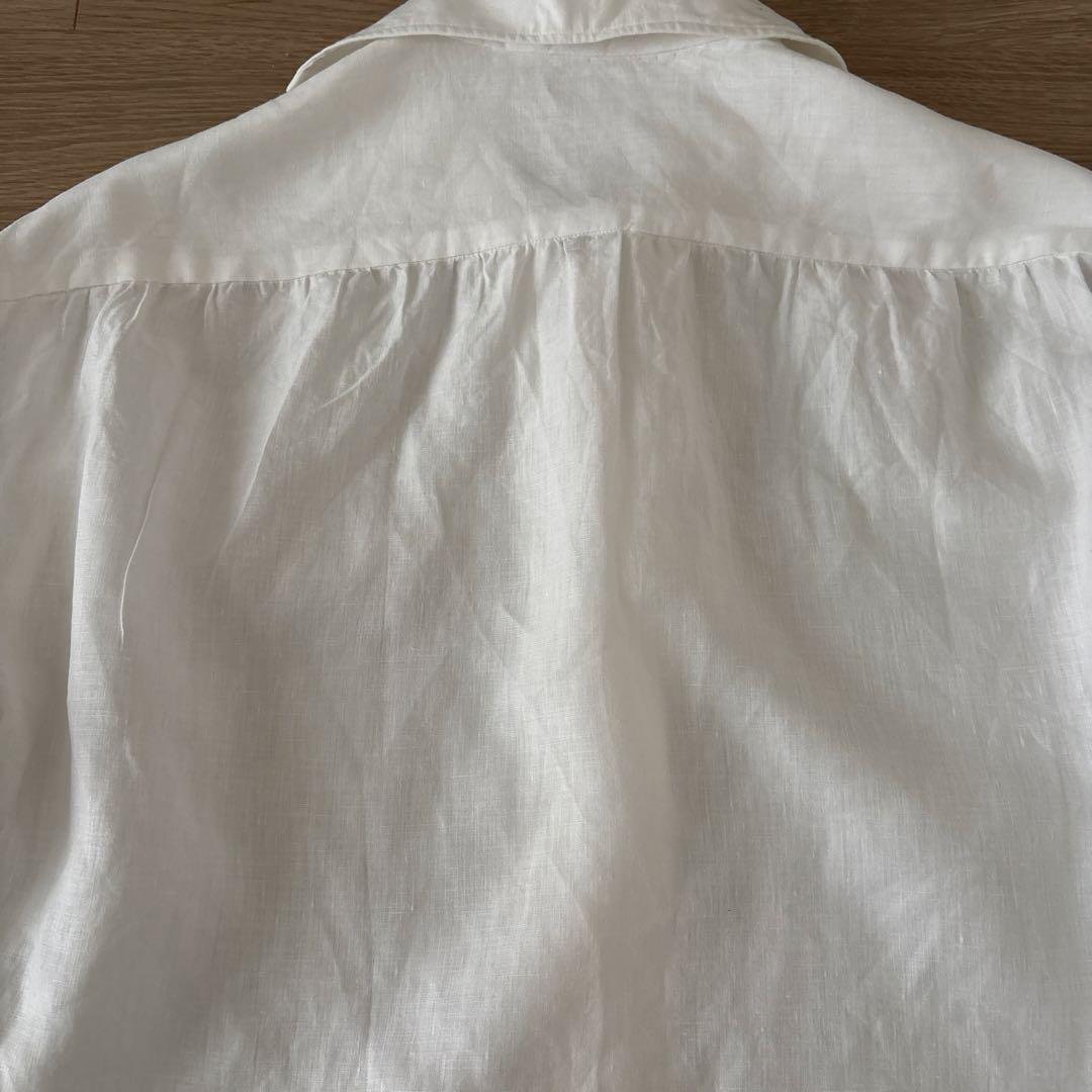 DREIPSリネンシャツ L 手縫いシャツ DREIPSリネンシャツ L 手縫いシャツ
