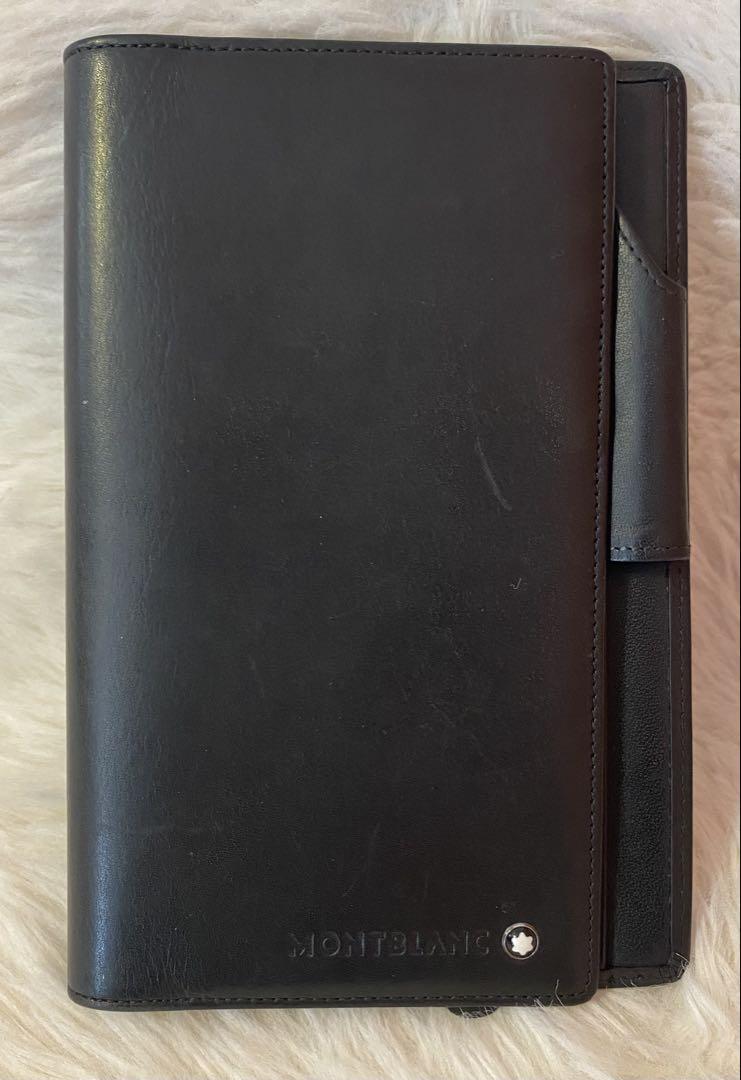 モンブラン　MONT BLANC 手帳カバー 黒　ブラック