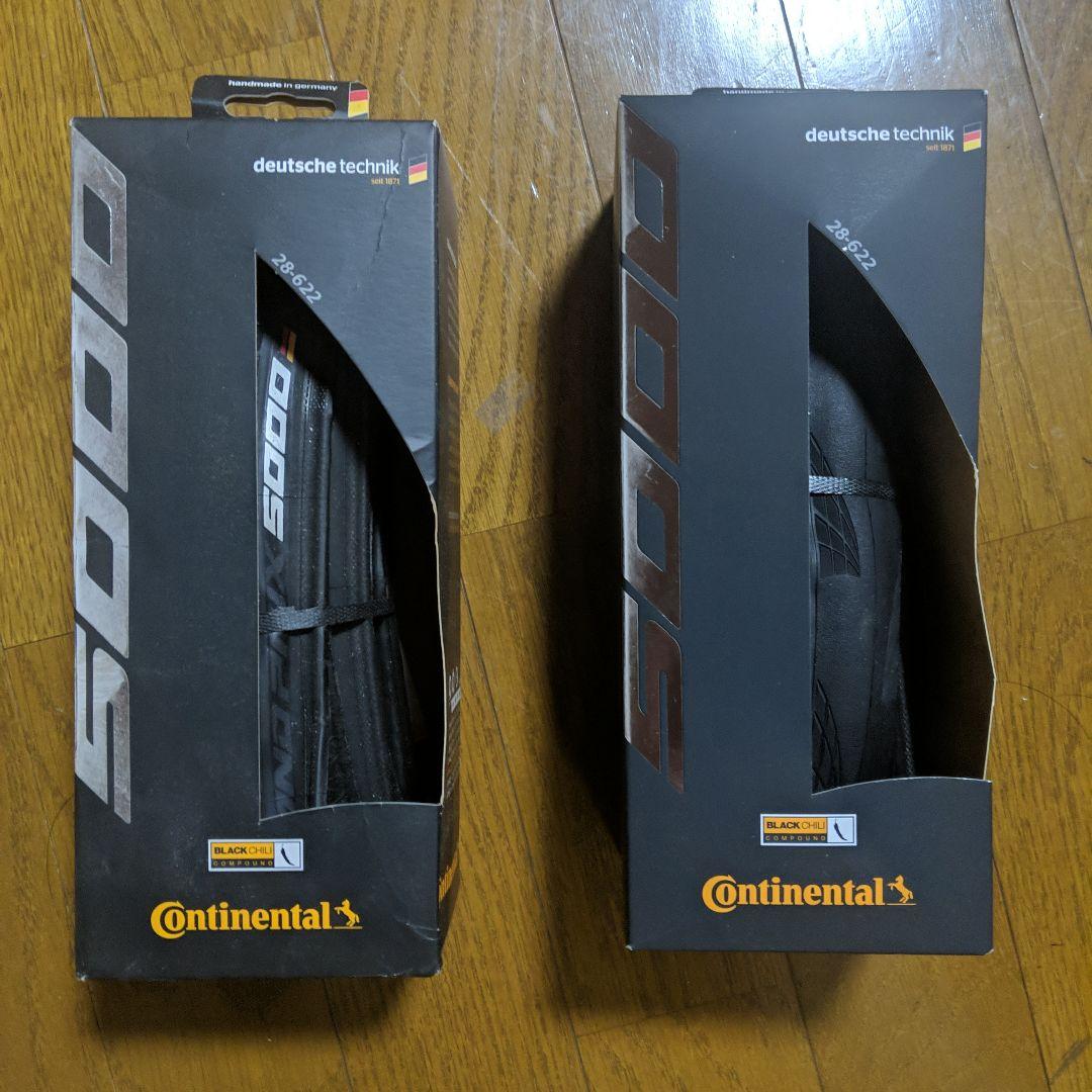 【新品】Continental GP5000 クリンチャー 28c 2本セット