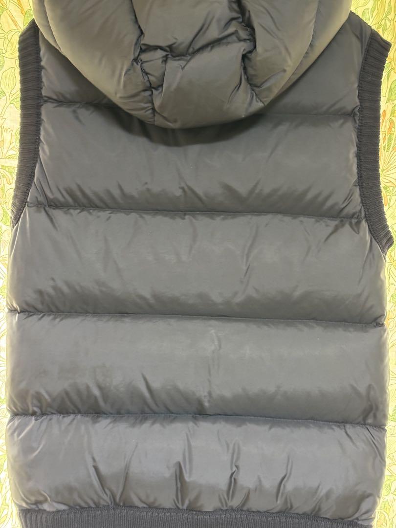 【最終価格正規品】モンクレール MONCLER ダウンベスト ニット切替 S 紺