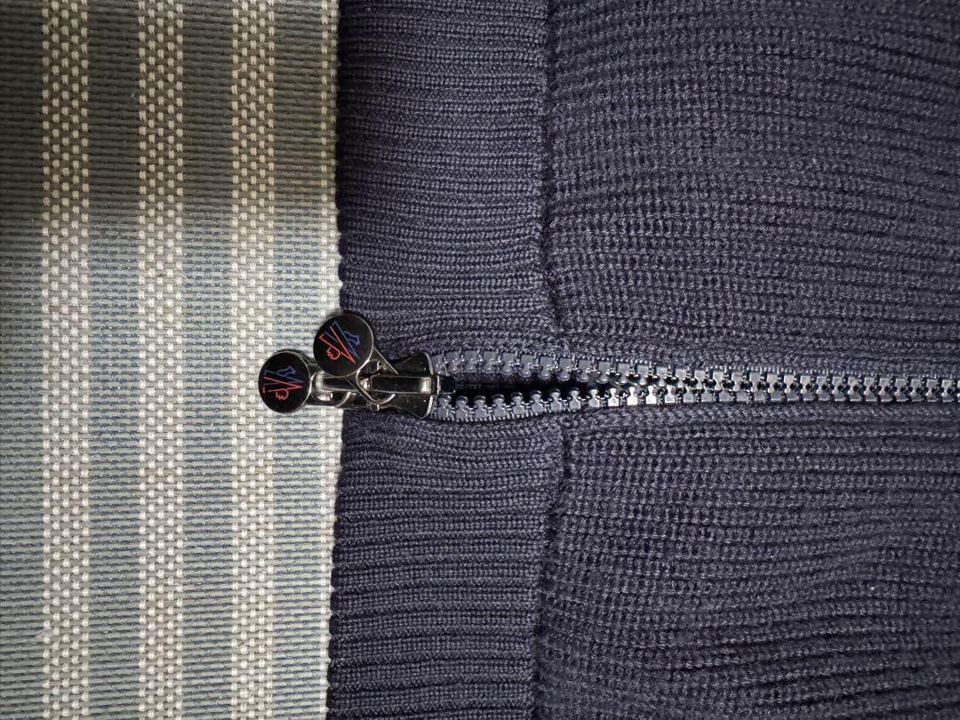 【最終価格正規品】モンクレール MONCLER ダウンベスト ニット切替 S 紺