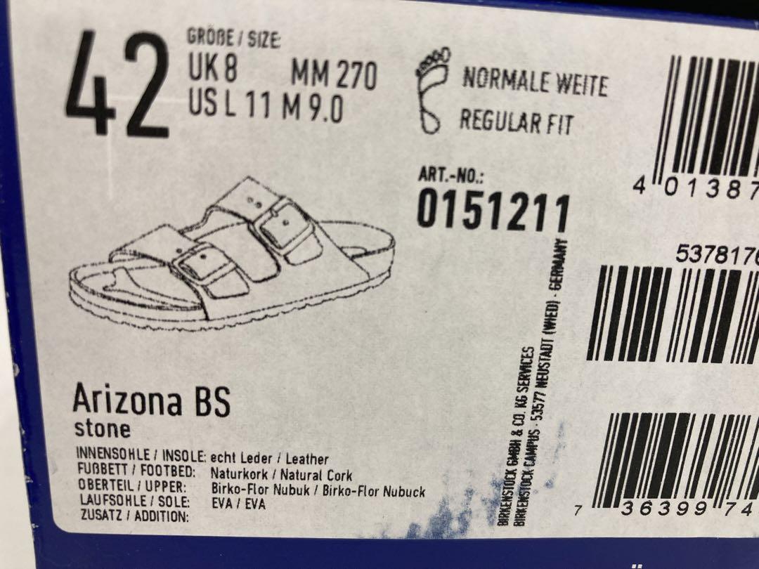 【新品未使用品】BIRKENSTOCK Arizona BS サンダル 27㎝