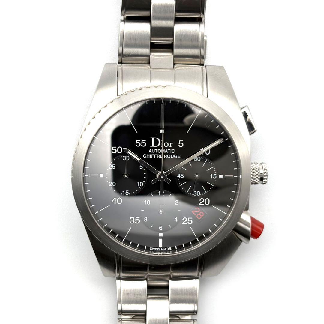 【極美品・稼働品】ディオール Dior シフルルージュ クロノグラフ 自動巻き