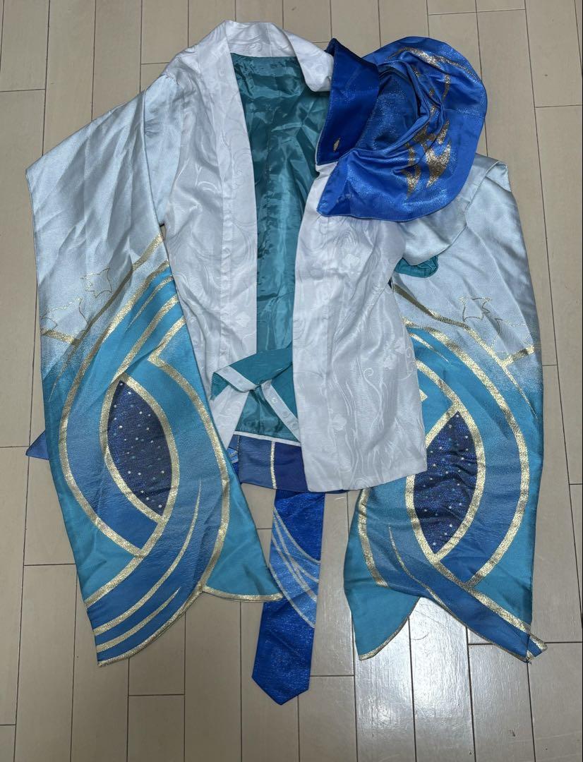 原神スカラマシュ 放浪者コスプレ Lサイズ ウイッグ靴付き 三分妄想　公式品