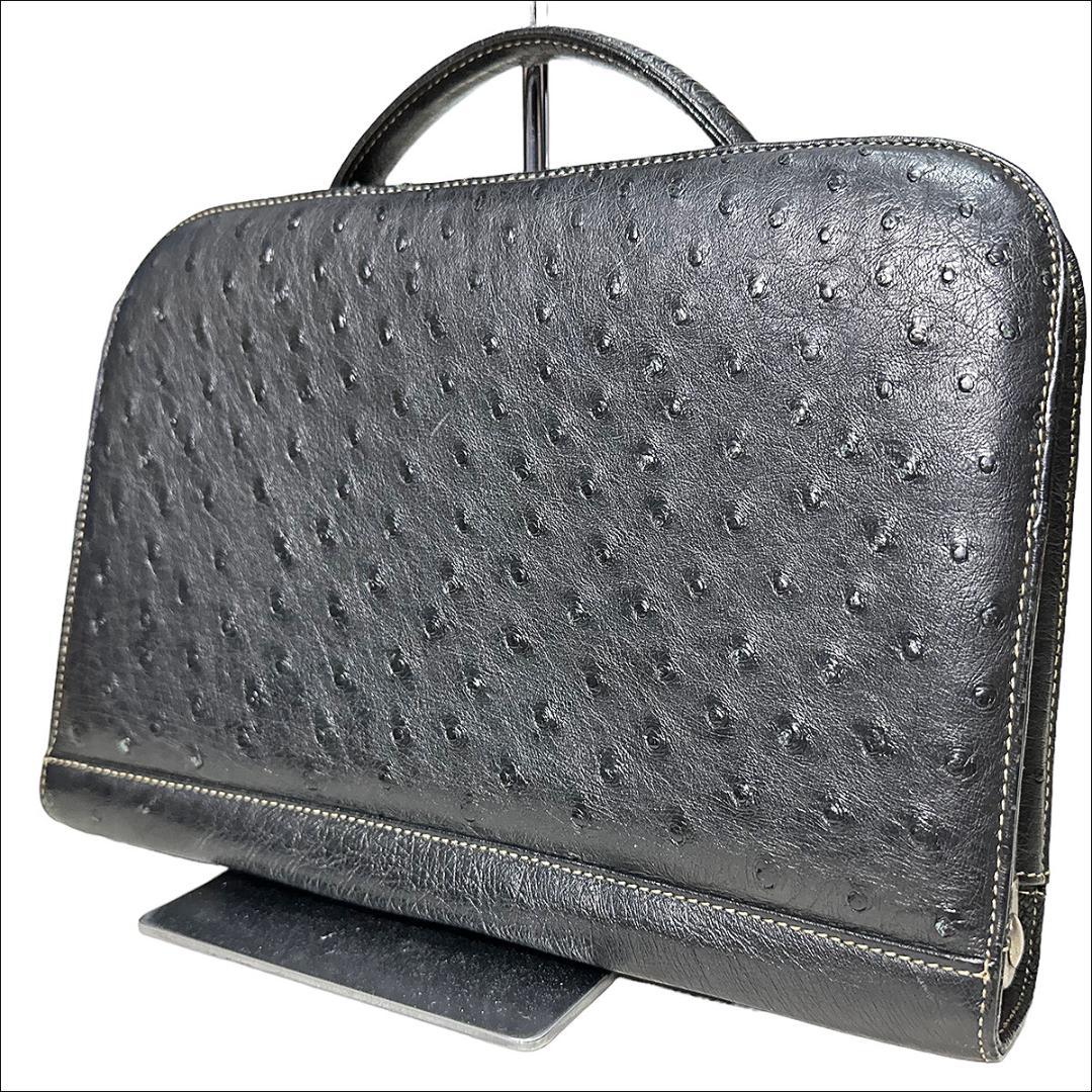 大特価!! 美品 J6062 ASES ブラック セカンドバッグ ハンドル付