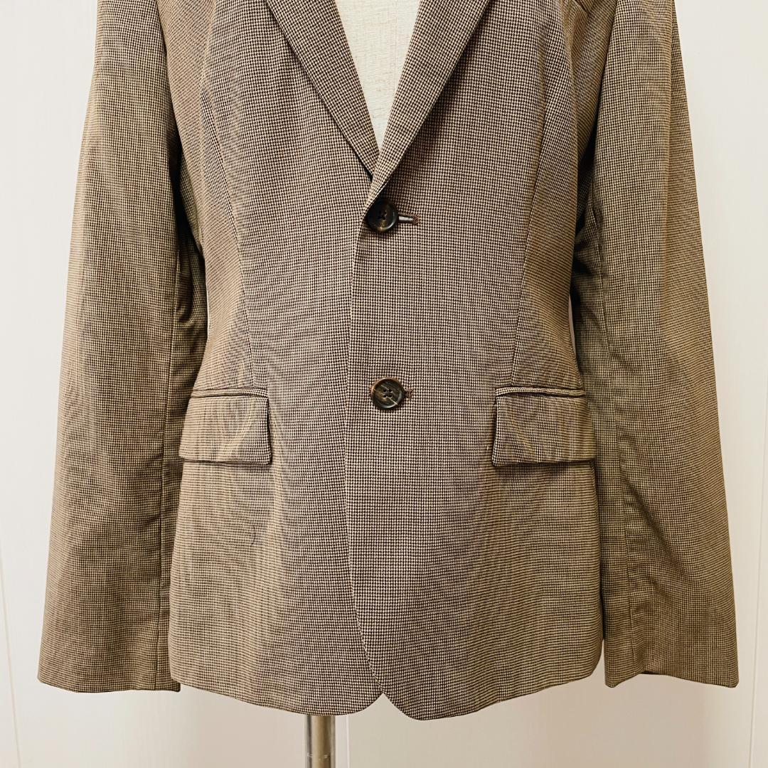 RALPH LAUREN ウールテーラードジャケット 千鳥格子 11号【910】