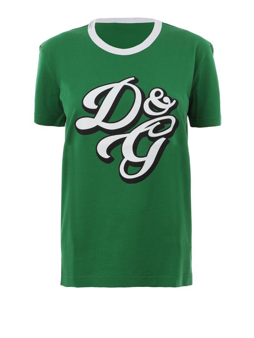 DOLCE&GABBANAリンガートリムクルーネックロゴTシャツ50