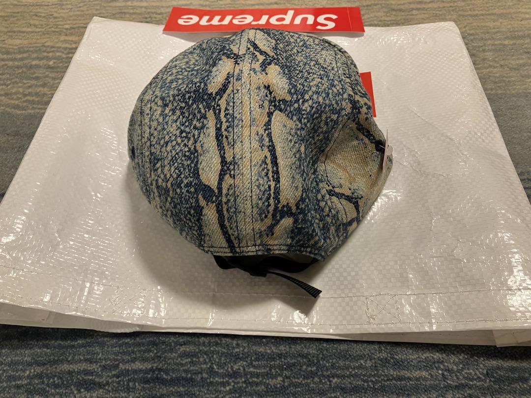 Supreme Denim Camp Cap ヘビ柄 パイソン スネーク 帽子