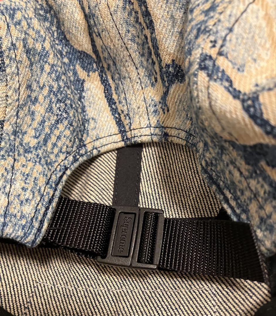 Supreme Denim Camp Cap ヘビ柄 パイソン スネーク 帽子
