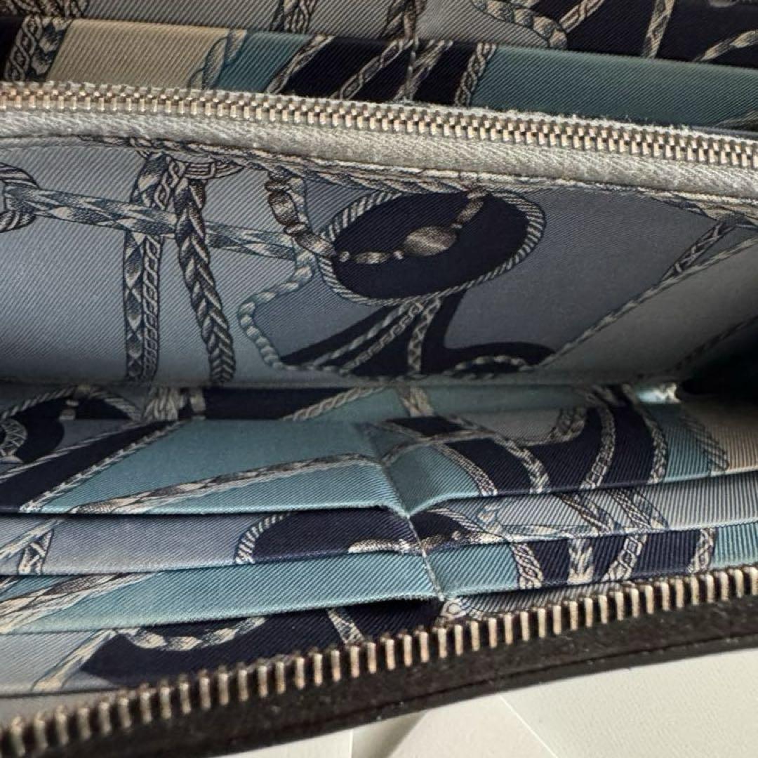 【美品】 645 HERMES エルメス アザップ シルクイン 長財布