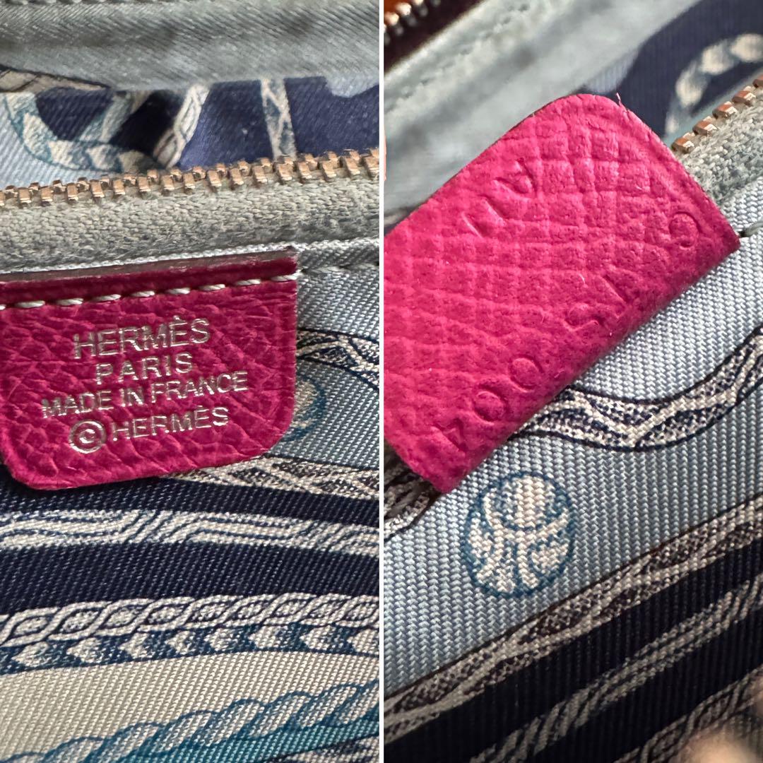 【美品】 645 HERMES エルメス アザップ シルクイン 長財布