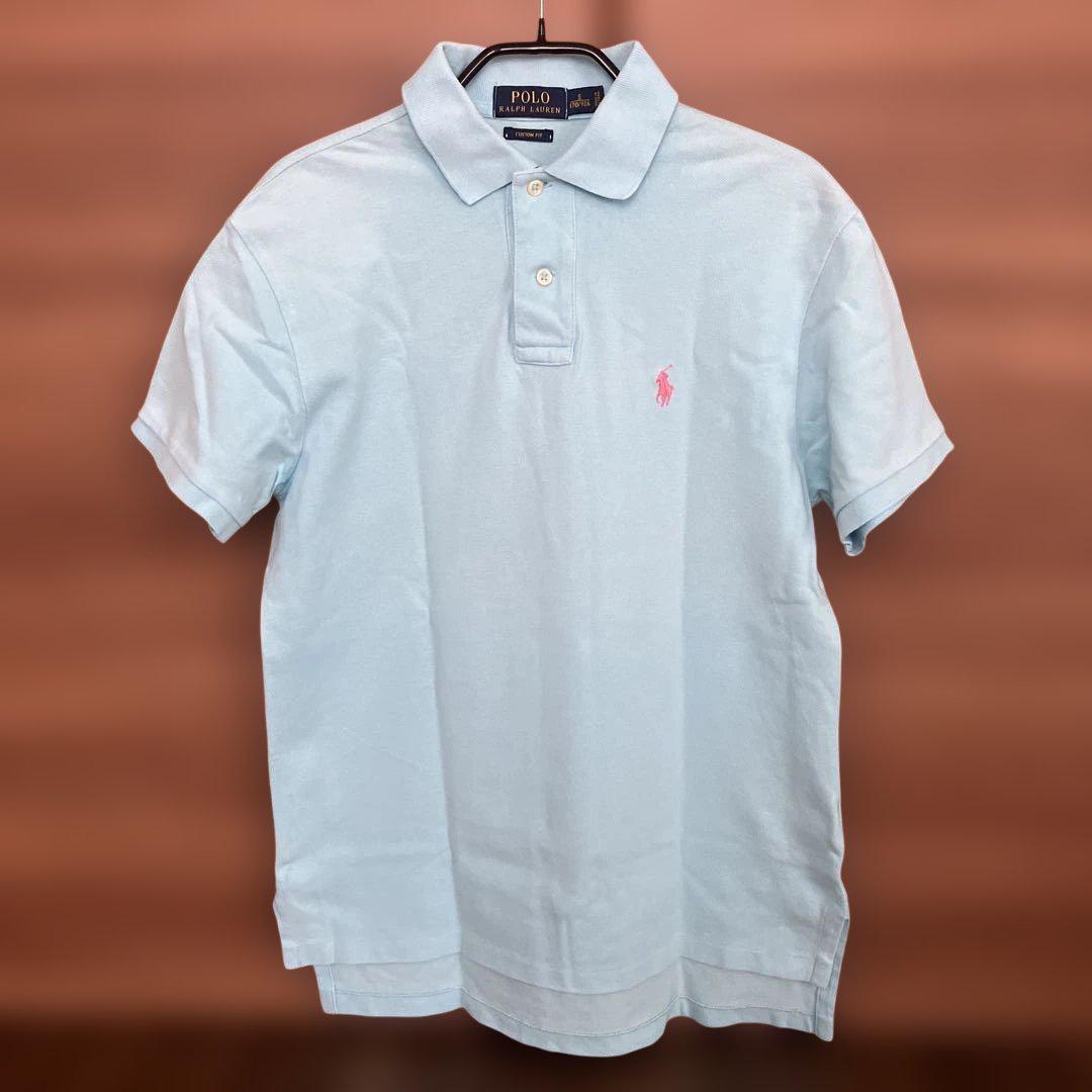 Polo Ralph Lauren ライトブルー ポロシャツ　L 定番】Polo Ralph Lauren ポロシャツ ライトブルー L 胸ロゴ