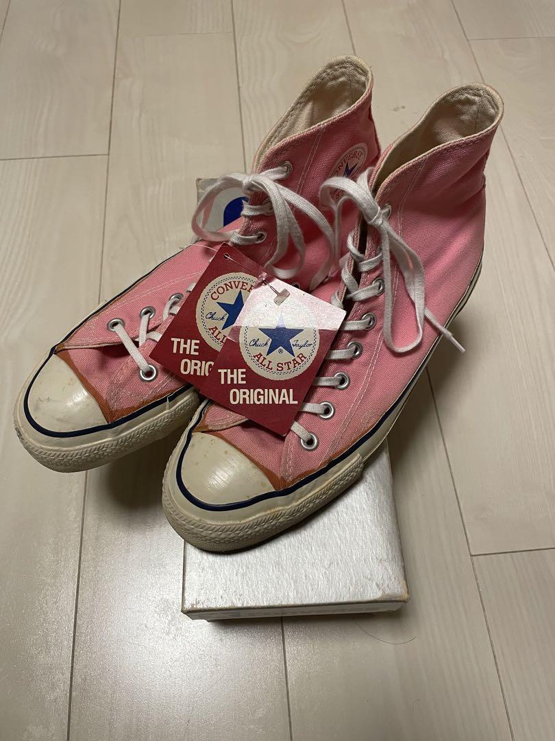 コンバース オールスター ピンク28cm USA製 80s コンバース オールスター ピンク28cm USA製 80s
