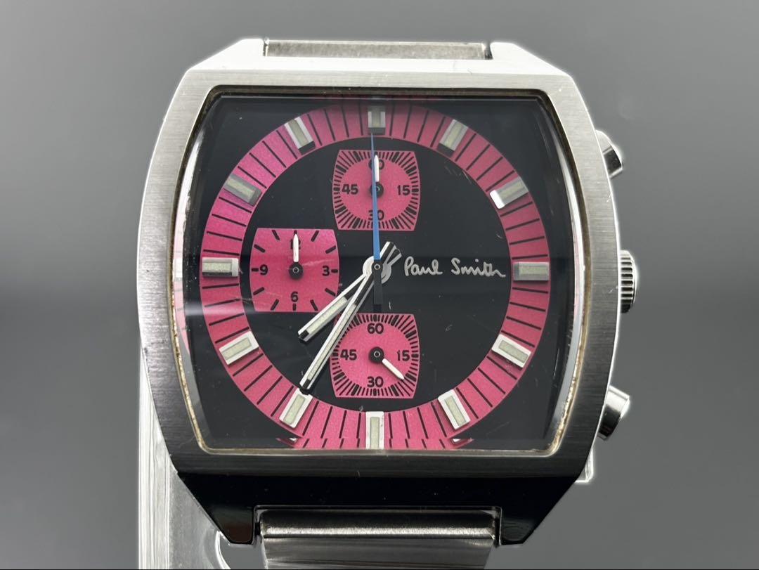 W)電池交換済み メンズ クォーツポールスミスpaul smith 動作品
