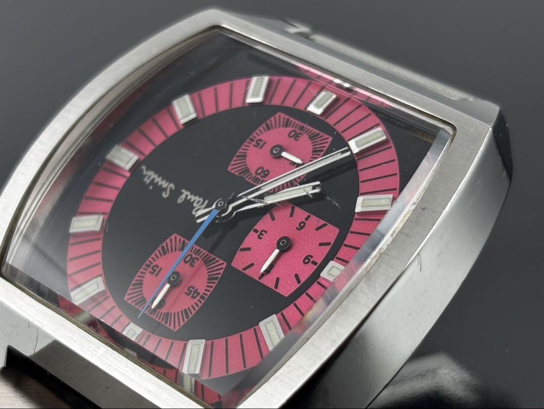W)電池交換済み メンズ クォーツポールスミスpaul smith 動作品