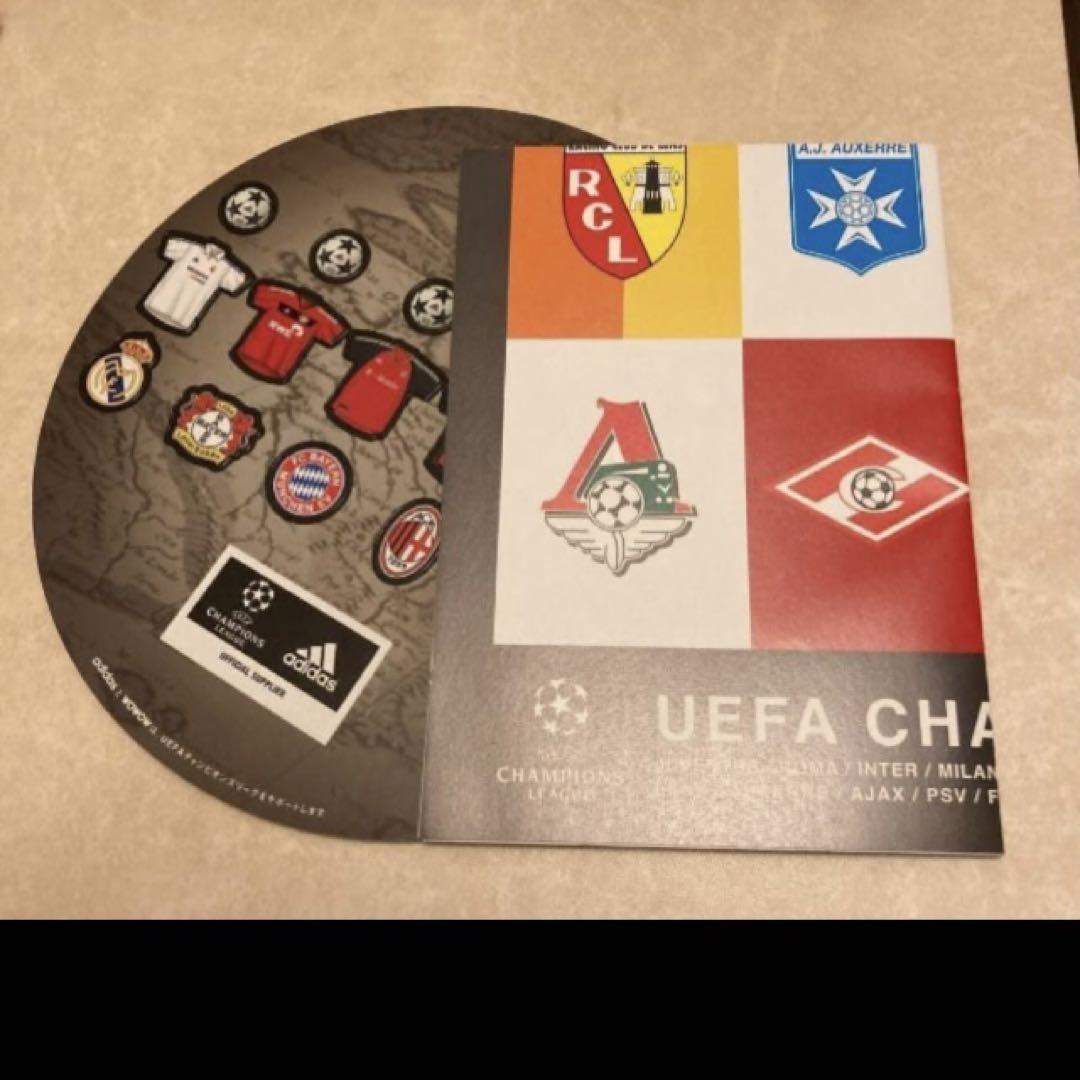 ステッカーUEFAチャンピオンズリーグサッカー+チラシ WOWOWのセット 画像1
