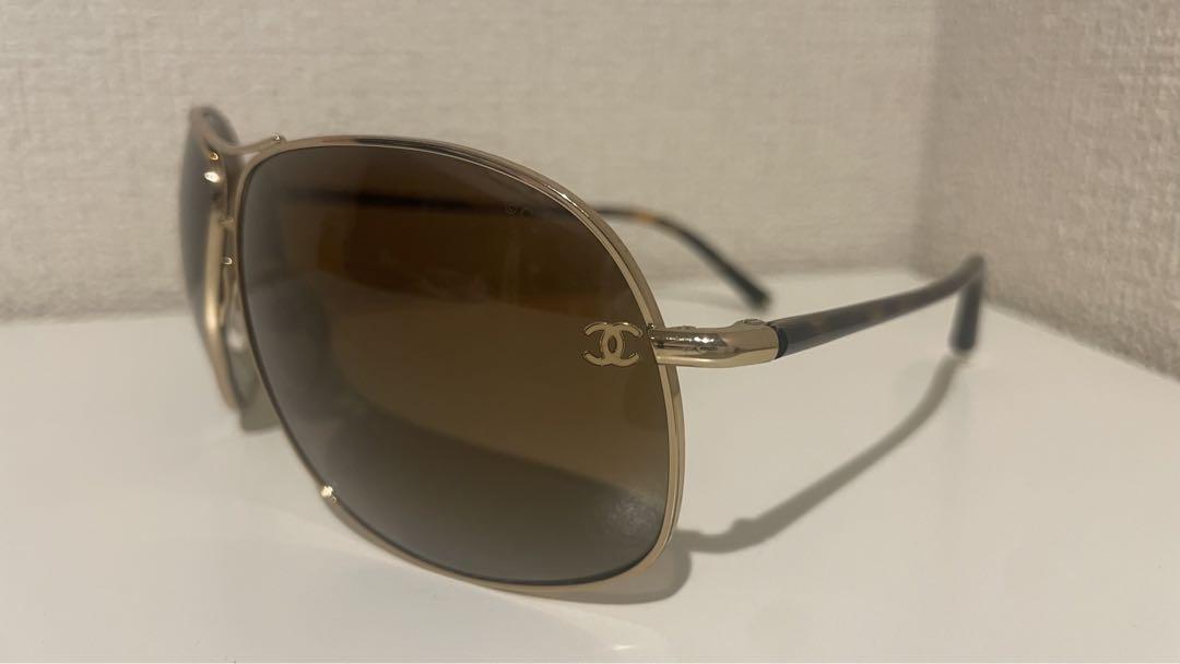 Chanel サングラス ブラウンレンズ ゴールドフレーム