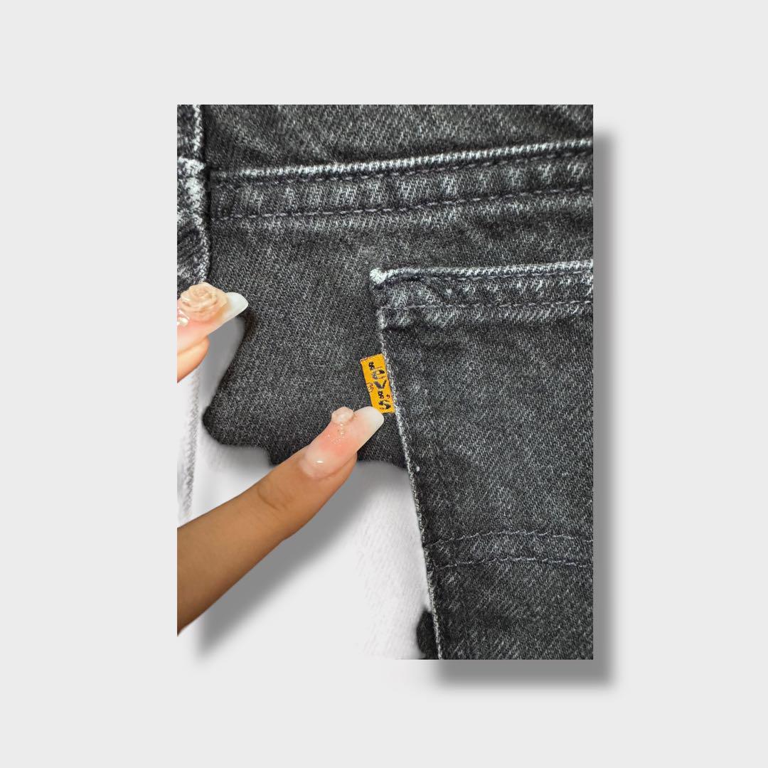 LEVI’S 550 オレンジタブ　デニムハーフパンツ ブラック