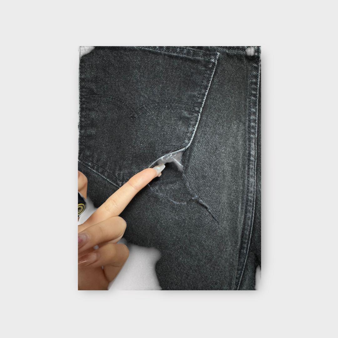 LEVI’S 550 オレンジタブ　デニムハーフパンツ ブラック