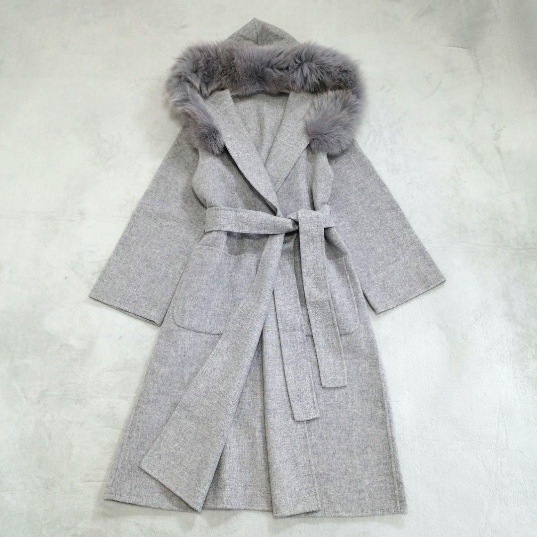 グレースコンチネンタル リバー ガウンコート フォックスファー 36S GRACE CONTINENTAL