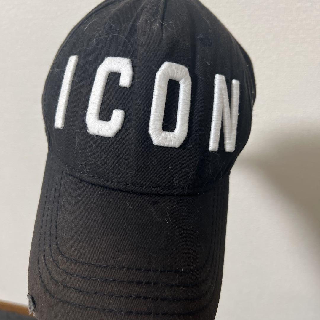 DSQUARED2 ICON ブラックキャップ