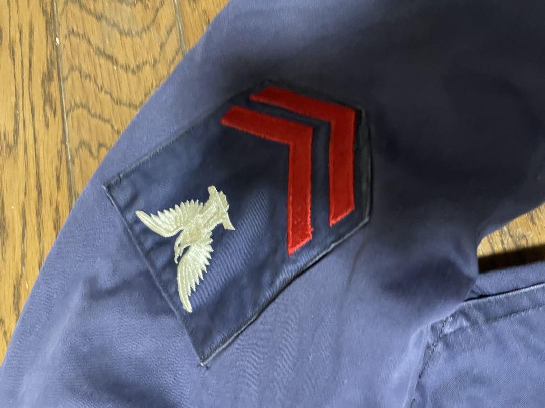 70s US NAVY N4 デッキジャケット 34 レギュラー　エンブレム付き