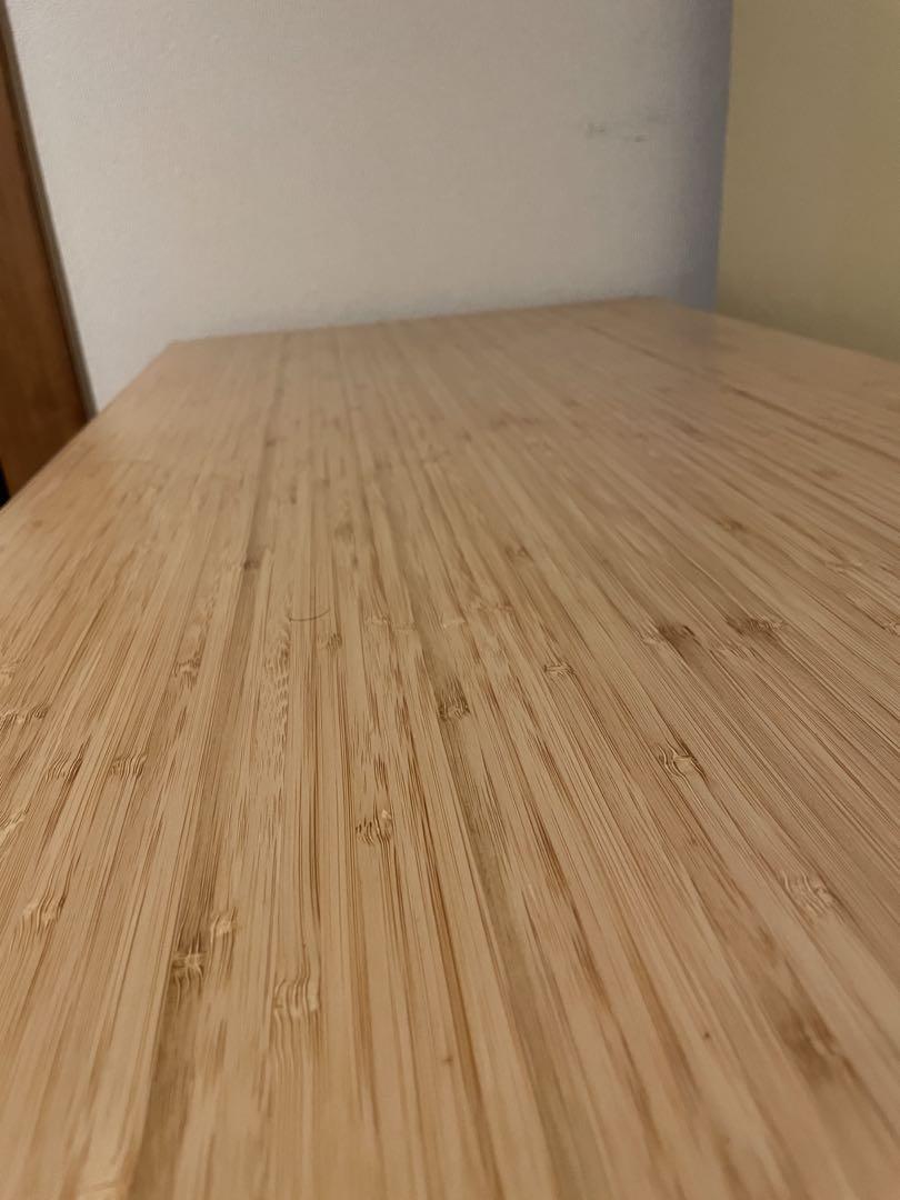 【送料込み】IKEA リルオーセン 竹 デスク 木