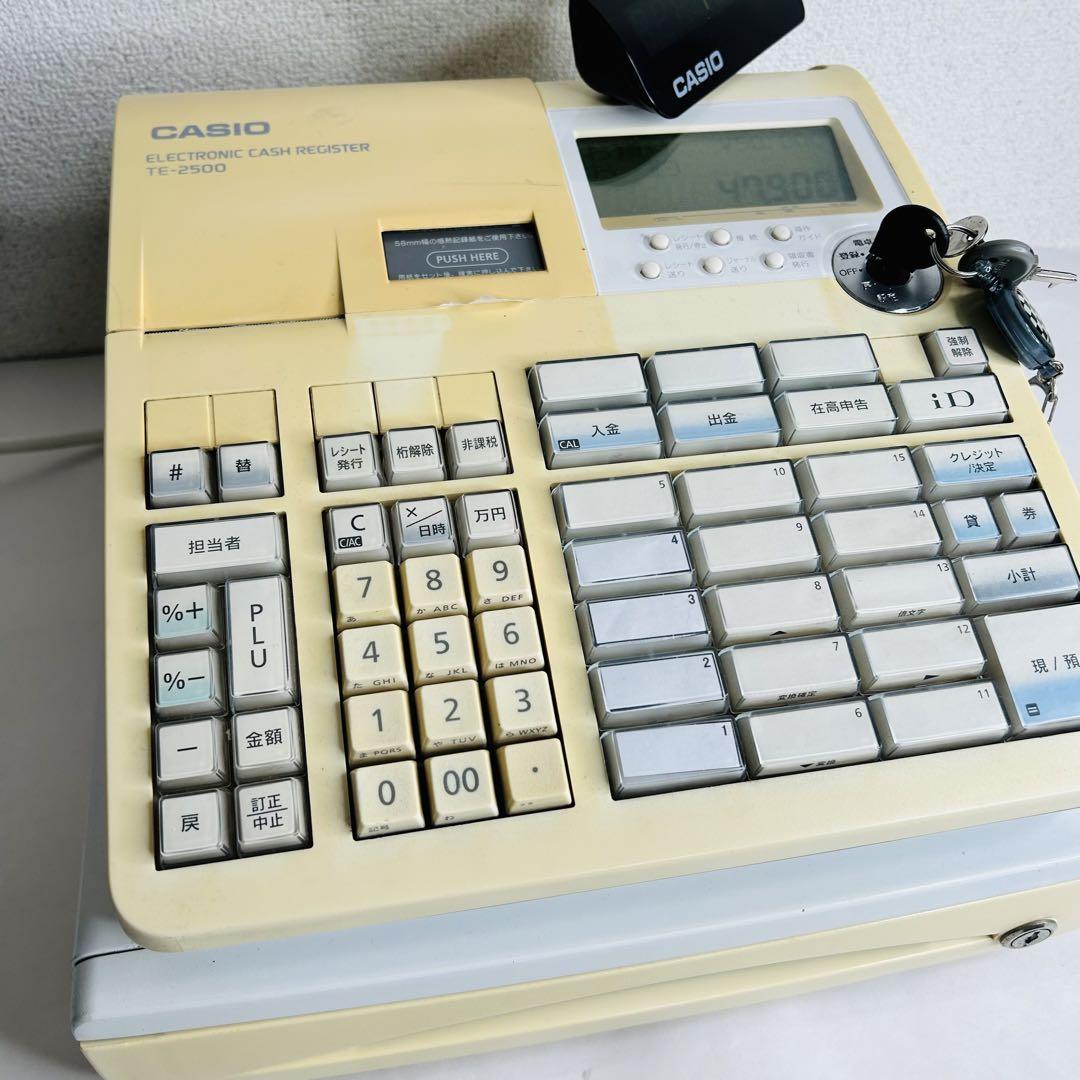 ★動作良好！★ CASIO カシオ 電子レジスター TE-2500