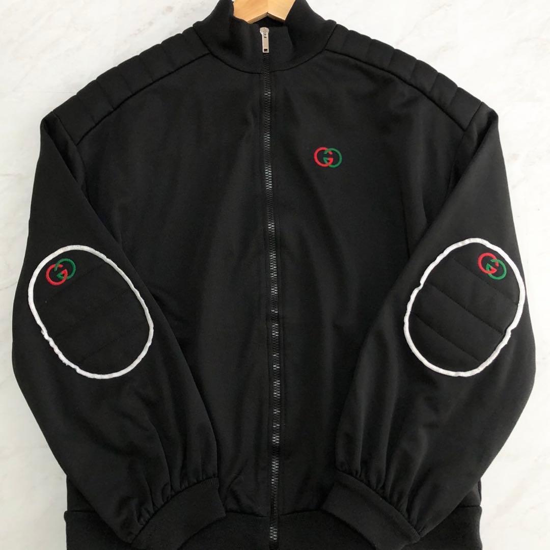 GUCCI トラックジャケット インターロッキング ブラック LL・GUCCI