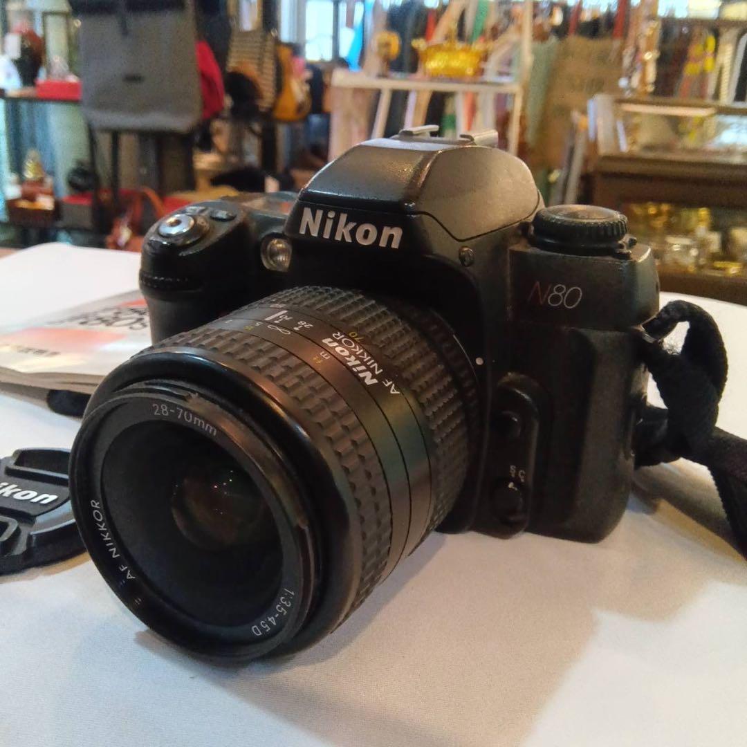 E1◆NIKON F80 電池なし　レンズ1本付き　フィルムカメラ 動作未確認