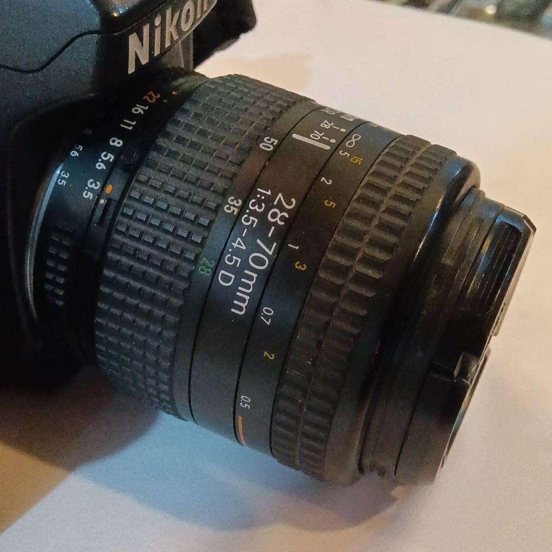 E1◆NIKON F80 電池なし　レンズ1本付き　フィルムカメラ 動作未確認