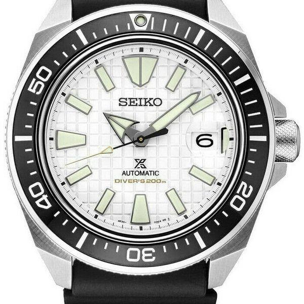 SEIKO Prospex 自動巻き時計 シルバー/ブラック　サムライ