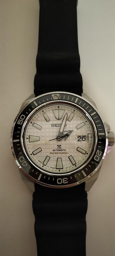SEIKO Prospex 自動巻き時計 シルバー/ブラック　サムライ