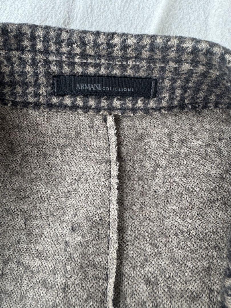 【未使用級】ARMANI コレツォーニ チェック柄 テーラードジャケット