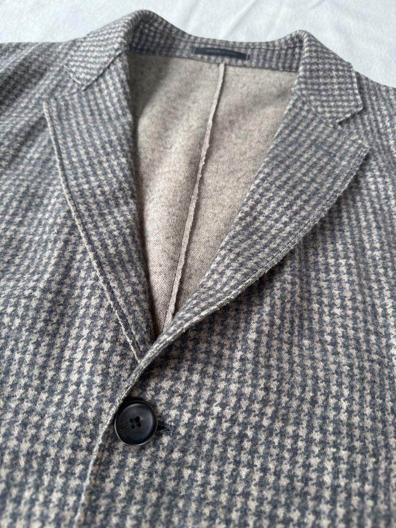 【未使用級】ARMANI コレツォーニ チェック柄 テーラードジャケット