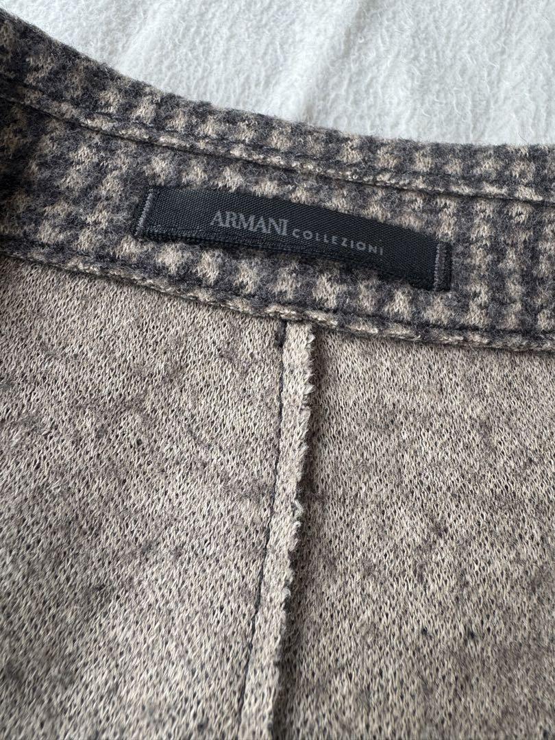 【未使用級】ARMANI コレツォーニ チェック柄 テーラードジャケット