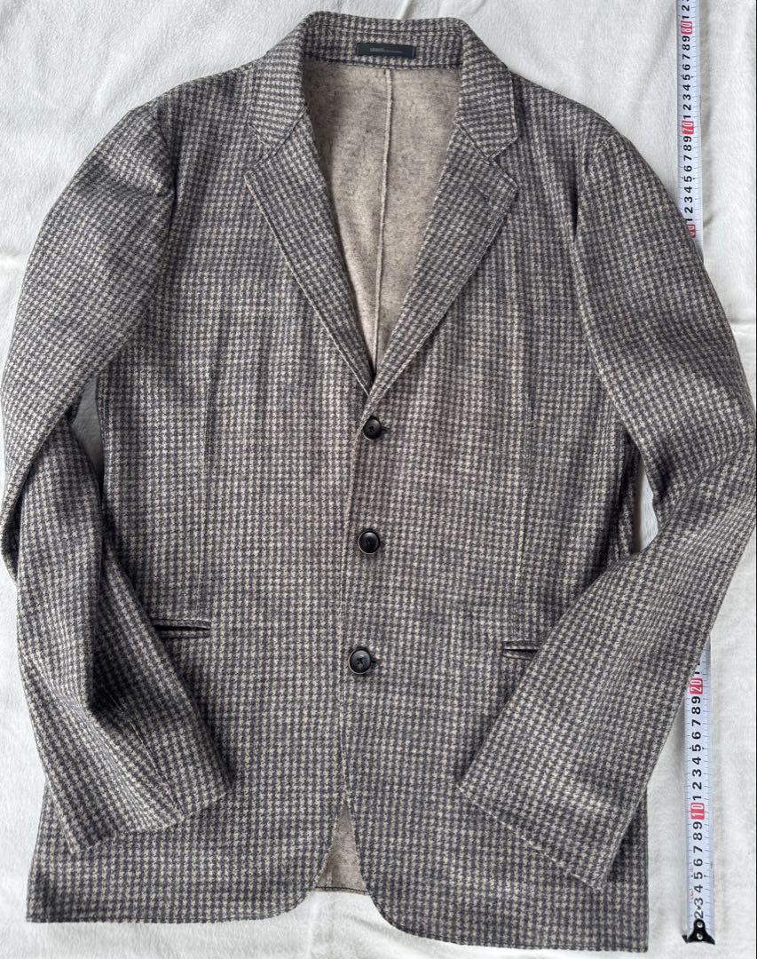 【未使用級】ARMANI コレツォーニ チェック柄 テーラードジャケット