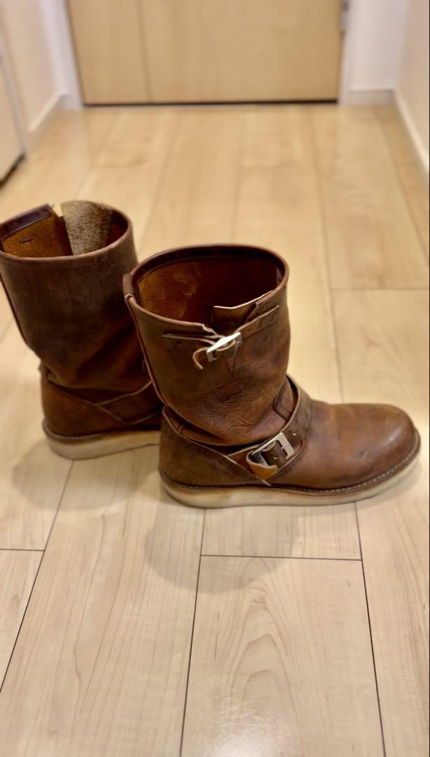 【RED WING 】レッドウィングブラウンレザーエンジニアブーツ