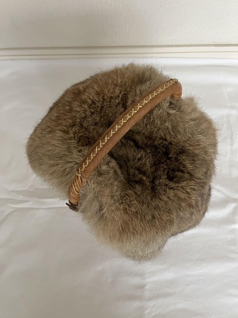 ✨ほぼ新品✨The Bagmachi ザバクマティ ファー付き かごバッグ