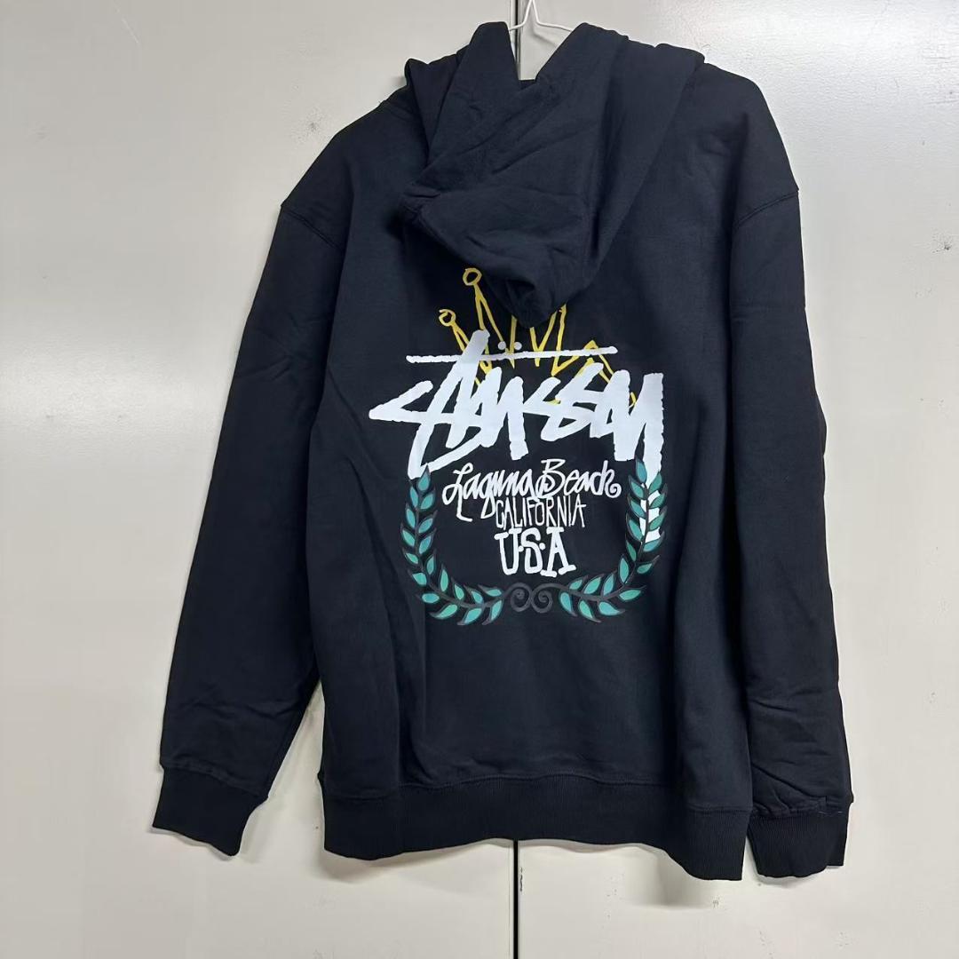 STUSSY 黒 パーカー Mサイズ