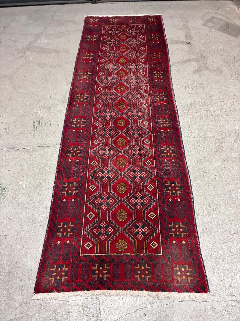 ◆Runner Rug◆　295×93cm　ペルシャラグ　バルーチ族　ランナー