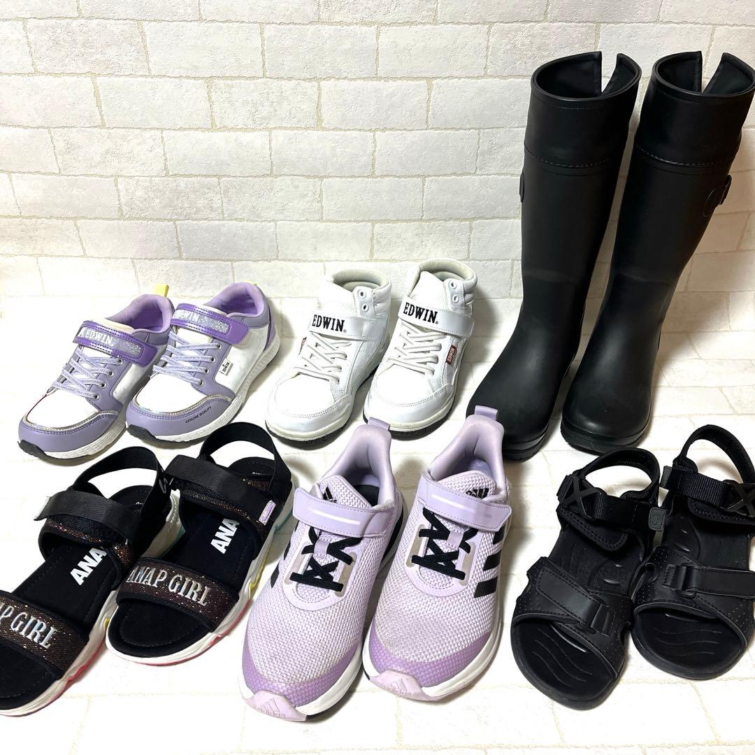 キッズ シューズ 靴 スニーカー サンダル まとめ売り 22cm