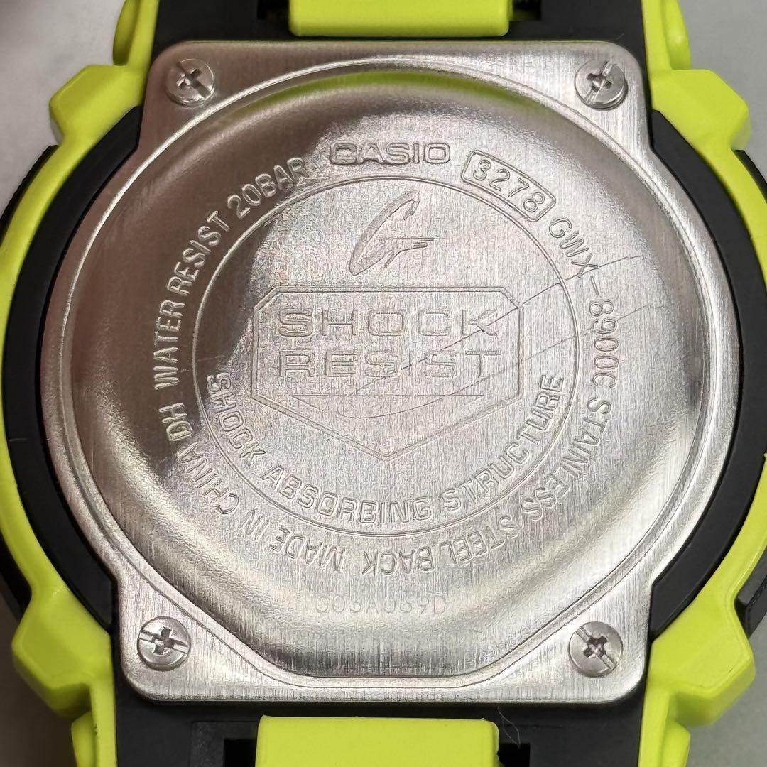 極美品 G-SHOCK GWX-8900C Gライド 電波ソーラー ライム