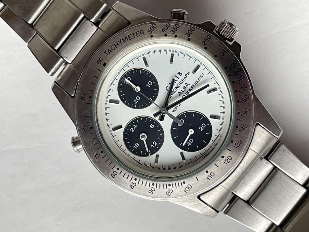 時計 SEIKO ALBA CARIB Y189-7A10 CHRONOGRAPH