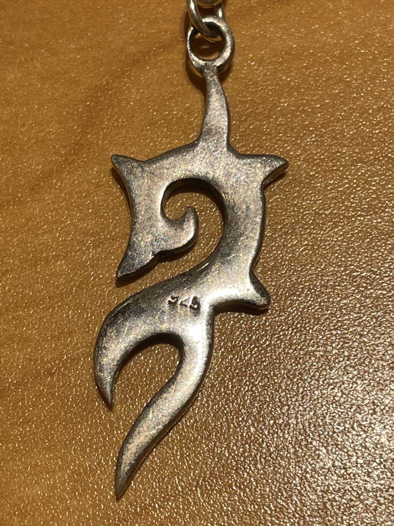 ダブルクリップ トライバル ウォレットチェーン シルバー silver 925 ダブルクリップ トライバル ウォレットチェーン シルバー silver 925