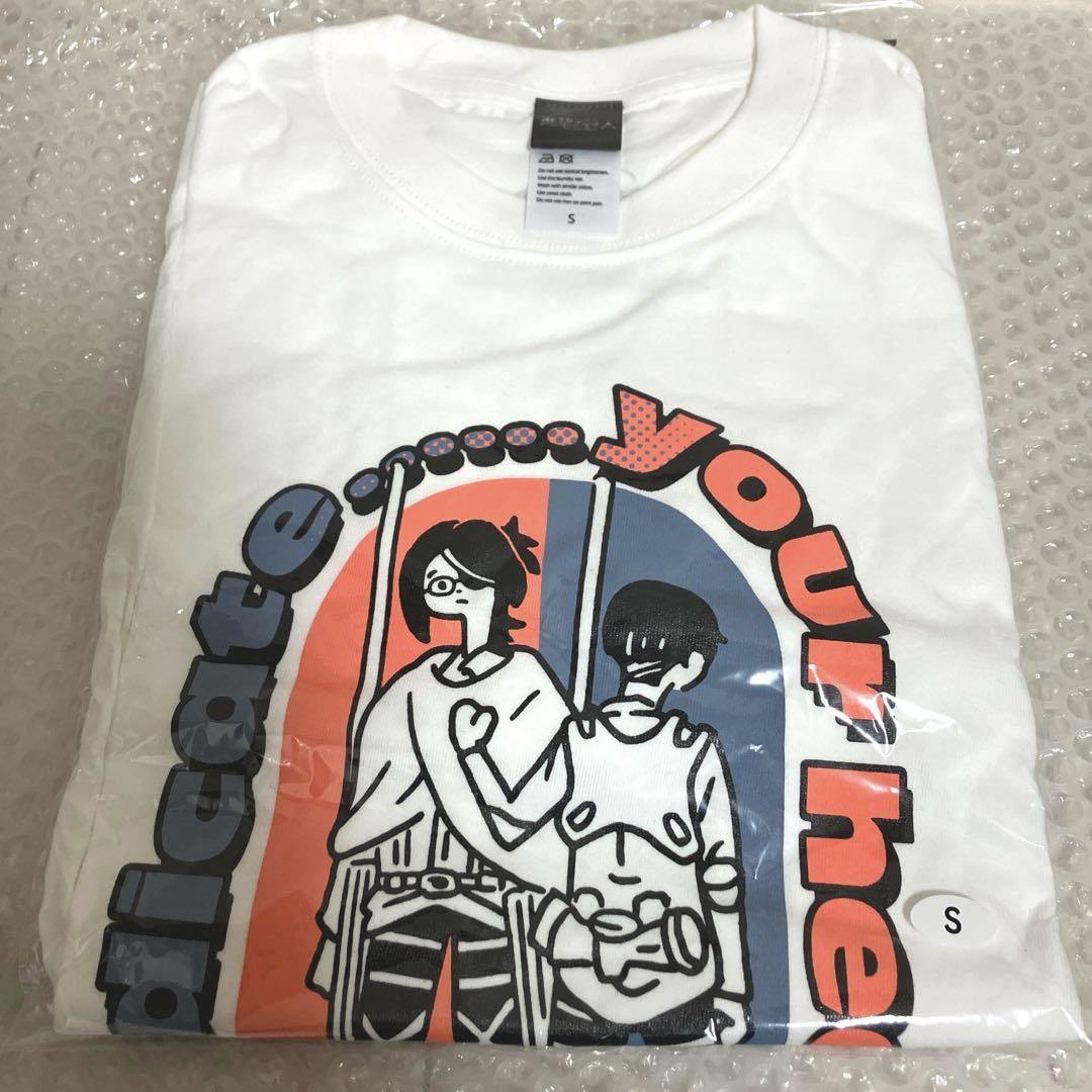 進撃の巨人Tシャツ 心臓を捧げよ リヴァイ ハンジ AiR TWOKYO S