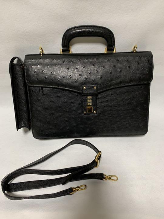 直売本物 JARDIN DES SACS ジャルダンデサック オーストリッチ本革 高評価なギフト ハンドバッグ SACS DES JARDIN ハンドバッグ