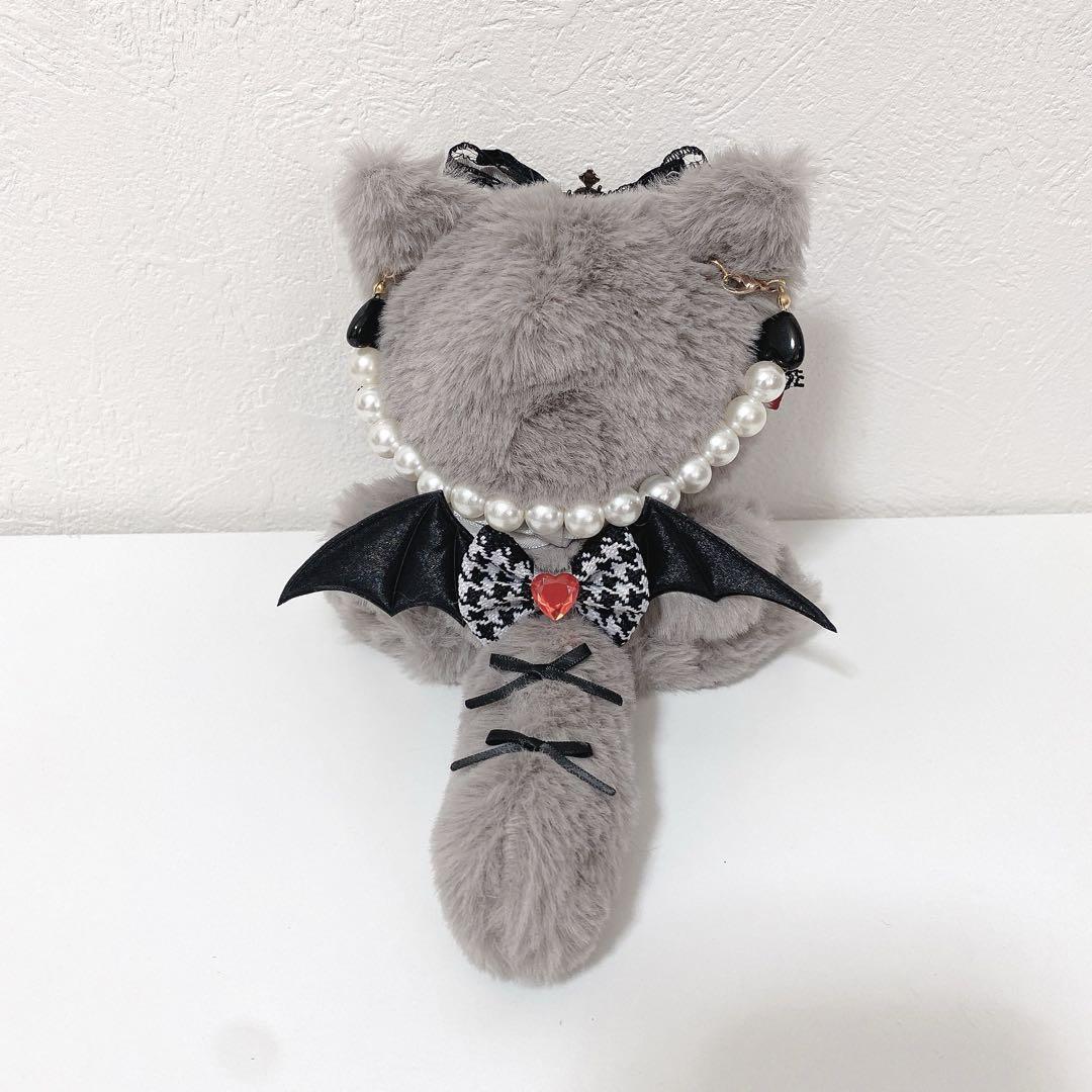 にじぱぺっと♡10cmサイズ ぬい服♡おすわりグレー♡ねこちゃん