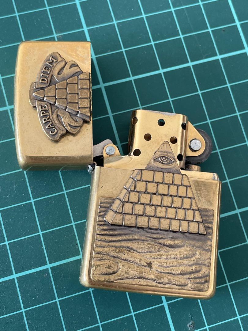 1996年製ZIPPOライターCARPE DIEMフリーメイソン ヴィンテージ